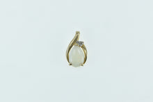 Load image into Gallery viewer, 14K Pear Opal Diamond Accent Vintage Pendant Yellow Gold