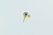 Load image into Gallery viewer, 14K Round Ball Amethyst Accent Single Stud Earring Yellow Gold