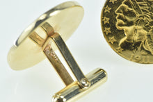 Load image into Gallery viewer, 14K 1911 &amp; 1908 Indian Head $5 Gold Coin Men&#39;s Cuff Links Yellow Gold