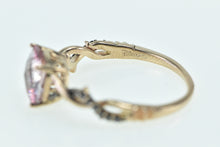 Load image into Gallery viewer, 10K Enchanted Disney Villains Maleficent Pink Topaz Ring Rose Gold