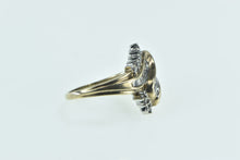 Load image into Gallery viewer, 10K Diamond Zig Zag Freeform Cluster Bypass Ring Yellow Gold