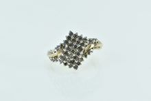 Load image into Gallery viewer, 10K Diamond Freeform Cluster Statement Ring Yellow Gold
