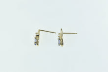 Load image into Gallery viewer, 10K Tanzanite Diamond Accent Vintage Stud Earrings Yellow Gold