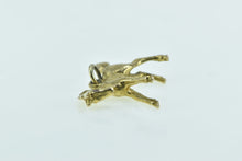 Load image into Gallery viewer, 9K 3D Pony Syn. Ruby Eyed Horse Animal Charm/Pendant Yellow Gold