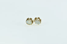 Load image into Gallery viewer, 14K Vintage Opal Ornate Classic Single Stud Earrings Yellow Gold