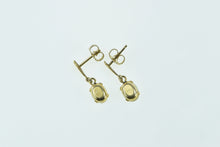 Load image into Gallery viewer, 14K Oval Natural Opal Dangle Vintage Statement Earrings Yellow Gold