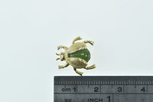 Load image into Gallery viewer, 14K Nephrite Lady Bug Strength Symbol Lapel Pin/Brooch Yellow Gold