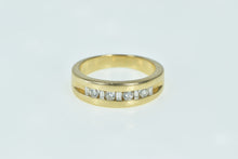 Load image into Gallery viewer, 14K 0.50 Ctw Diamond Men&#39;s Wedding Band Ring Yellow Gold