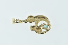 Load image into Gallery viewer, 14K Mother &amp; Child Blue Topaz Mother&#39;s Day Charm/Pendant Yellow Gold