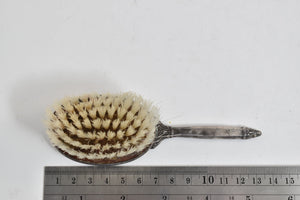 Sterling Silver Victorian Monogram Oval Hair Brush