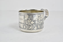 Load image into Gallery viewer, Sterling Silver Gorham Baby Cup Alphabet Children Letters