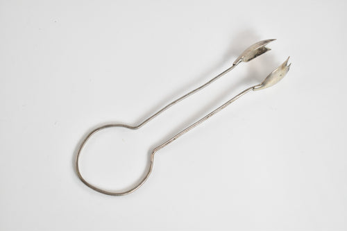 Sterling Silver Mexican Silver Tulip Serving Tongs