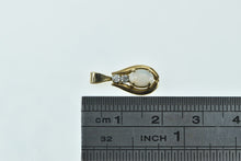 Load image into Gallery viewer, 14K Oval Opal Diamond Accent Vintage Classic Pendant Yellow Gold
