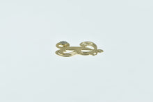 Load image into Gallery viewer, 14K B Cursive Monogram Diamond Letter Initial Charm/Pendant Yellow Gold