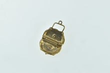 Load image into Gallery viewer, 14K 3D Articulated Ruby Ornate Hand Bag Purse Charm/Pendant Yellow Gold