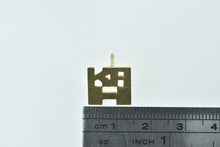 Load image into Gallery viewer, 14K K A H Monogram Squared Letter Lapel Pin/Brooch Yellow Gold