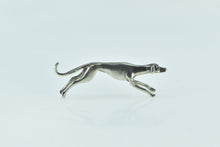 Load image into Gallery viewer, Sterling Silver Greyhound Dog Breed Speed Symbol Pin/Brooch