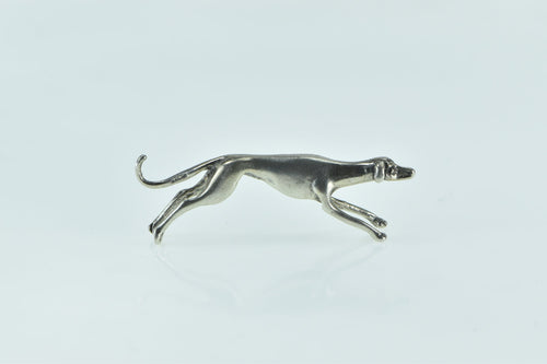 Sterling Silver Greyhound Dog Breed Speed Symbol Pin/Brooch