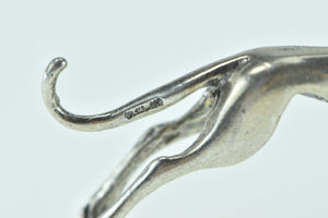 Sterling Silver Greyhound Dog Breed Speed Symbol Pin/Brooch