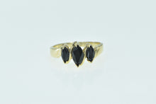 Load image into Gallery viewer, 14K Marquise Sapphire Vintage Statement Ring Yellow Gold