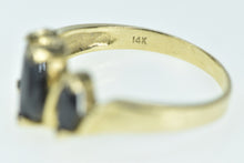 Load image into Gallery viewer, 14K Marquise Sapphire Vintage Statement Ring Yellow Gold