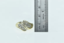 Load image into Gallery viewer, 10K Wavy Vintage Diamond Cluster Statement Ring Yellow Gold
