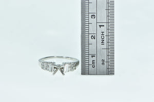 Platinum 0.60 Ctw 5mm Round Engagement Setting Ring