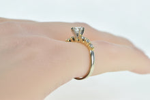 Load image into Gallery viewer, 14K 0.55 Ctw Diamond Round Vintage Engagement Ring Yellow Gold