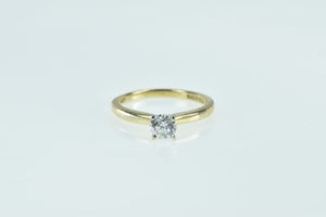 14K 0.58 Ct Diamond Solitaire Engagement Ring Yellow Gold