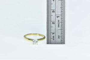 14K 0.58 Ct Diamond Solitaire Engagement Ring Yellow Gold