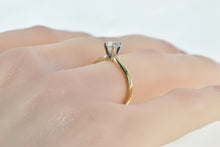 Load image into Gallery viewer, 14K 0.58 Ct Diamond Solitaire Engagement Ring Yellow Gold