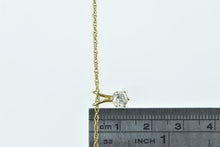 Load image into Gallery viewer, 14K 0.46 Ct Diamond Round Solitaire Classic Pendant 16.75&quot; Yellow Gold