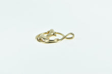 Load image into Gallery viewer, 14K Kabana Jumping Dolphin Circle Designer Pendant Yellow Gold