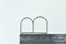 Load image into Gallery viewer, 10K Diamond Inset B Letter Initial Monogram Pendant White Gold