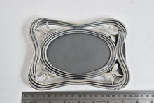 Load image into Gallery viewer, Sterling Silver Chinese Sterling Oval Butterfly Picture Frame 7x5"