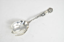 Load image into Gallery viewer, Sterling Silver Alvin Art Nouveau Sterling Rose Motif Serving Fork