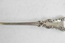 Load image into Gallery viewer, Sterling Silver Gorham Floral Enamel Ornate Bread Fork 8"