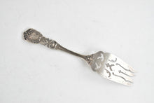Load image into Gallery viewer, Sterling Silver Reed & Barton Burgundy Large Solid Cold Meat Serving Fork