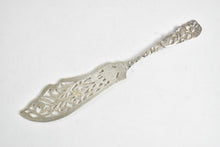 Load image into Gallery viewer, Sterling Silver Ornate Pierced Floral Fish Serving Knife A E L