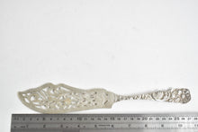 Load image into Gallery viewer, Sterling Silver Ornate Pierced Floral Fish Serving Knife A E L