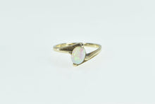 Load image into Gallery viewer, 10K 1950's Vintage Oval Opal Cabochon Bypass Ring Yellow Gold