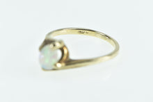 Load image into Gallery viewer, 10K 1950's Vintage Oval Opal Cabochon Bypass Ring Yellow Gold