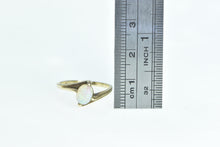 Load image into Gallery viewer, 10K 1950's Vintage Oval Opal Cabochon Bypass Ring Yellow Gold