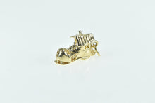 Load image into Gallery viewer, 14K 3D Articulated Nursery Rhyme Old Lady Shoe Charm/Pendant Yellow Gold