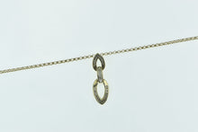 Load image into Gallery viewer, 10K Round & Baguette Diamond Tiered Drop Necklace 17.25" Yellow Gold