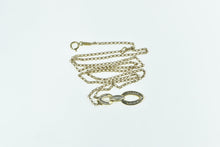 Load image into Gallery viewer, 10K Round & Baguette Diamond Tiered Drop Necklace 17.25" Yellow Gold