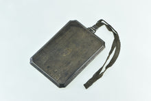 Load image into Gallery viewer, Sterling Silver Victorian Monogram Pinstriped Compact Coin Purse Mirror