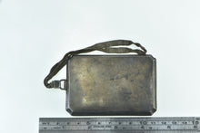 Load image into Gallery viewer, Sterling Silver Victorian Monogram Pinstriped Compact Coin Purse Mirror
