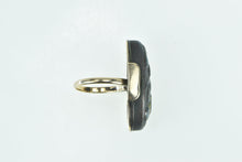 Load image into Gallery viewer, 10K Bronze Quail Cattail Scene Domed Statement Ring Yellow Gold