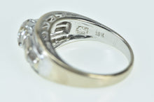 Load image into Gallery viewer, 18K 1.00 Ctw Diamond Baguette Engagement Ring White Gold